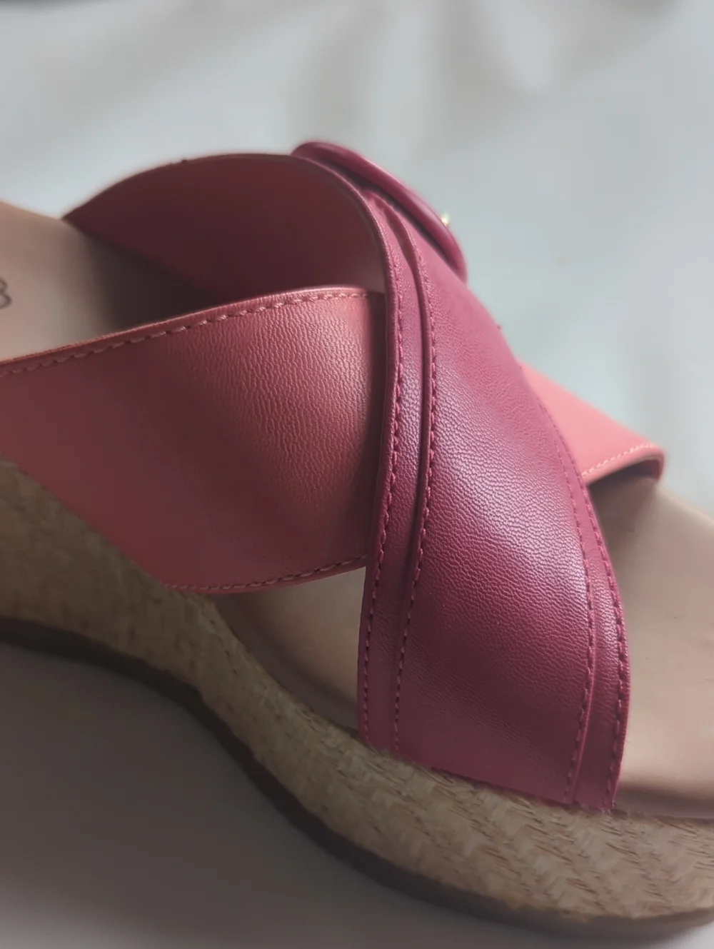 Baretraps Womens Sandals Wedge Pink Punch Sydney Coquette Cottagecore Dainty 6.5